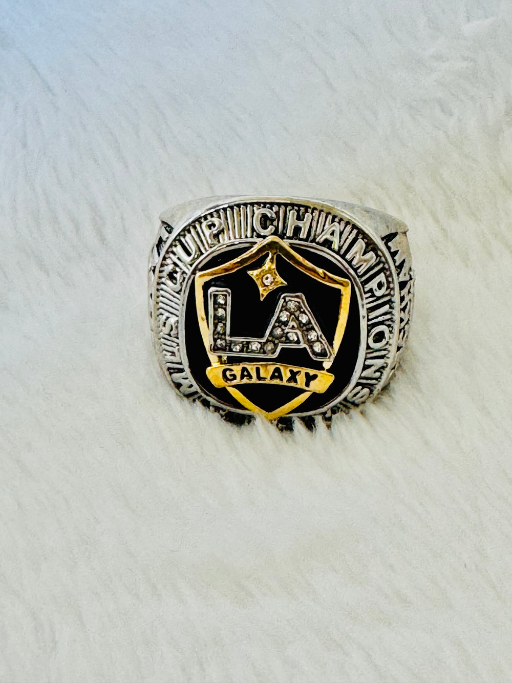 2011 MLS Cup LA Galaxy Championship Replica Ring Stadium Giveaway - EB Sports Championship Rings