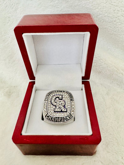 2007 Colorado Rockies National League Championship Ring with box - EB Sports Championship Rings