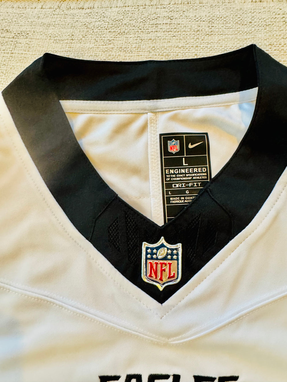 Jalen Hurts Philadelphia Eagles authentic NFL White Jersey