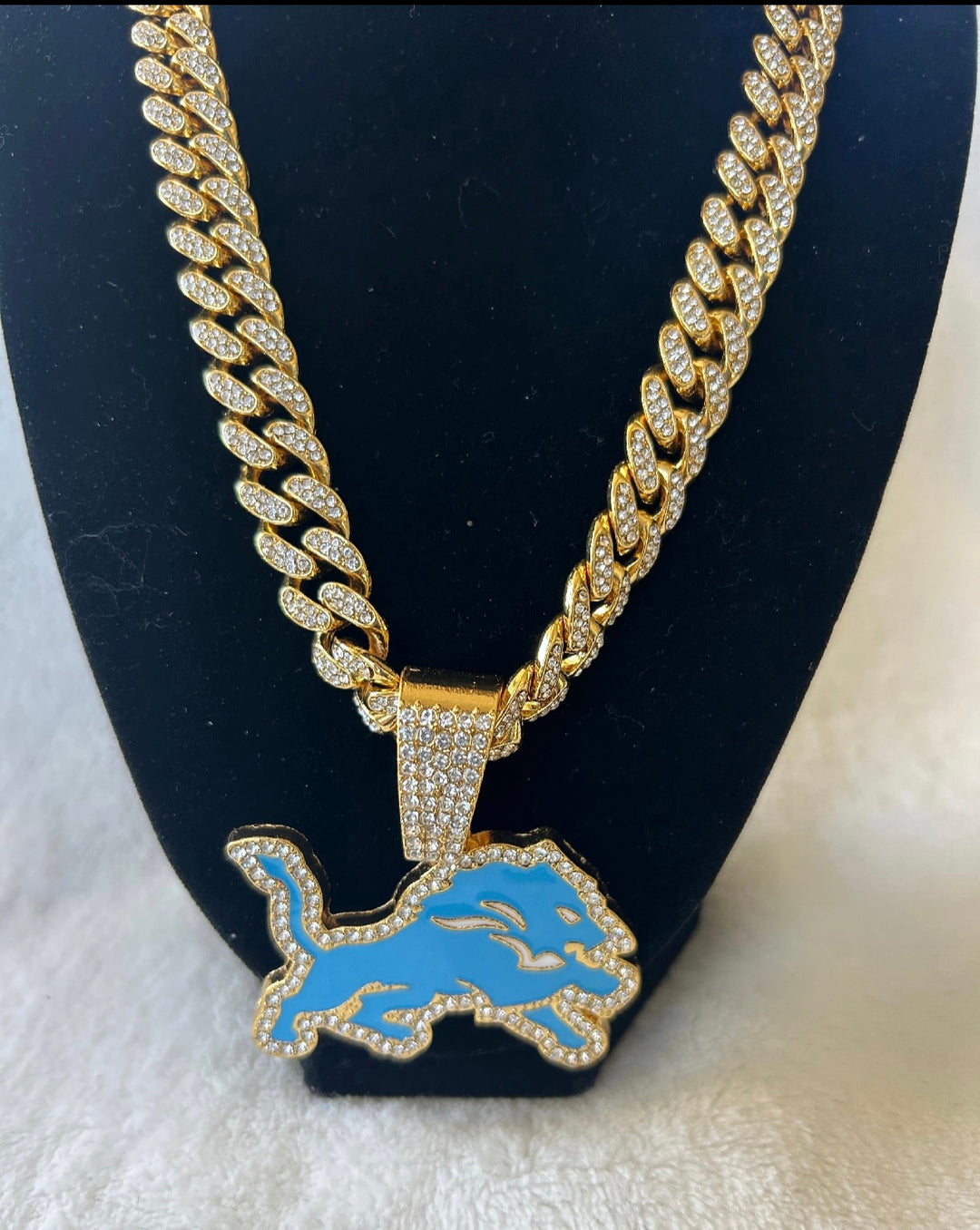 Detroit Lions Gold Team chain, 24 inch, US SHIP - EB Sports Championship Rings