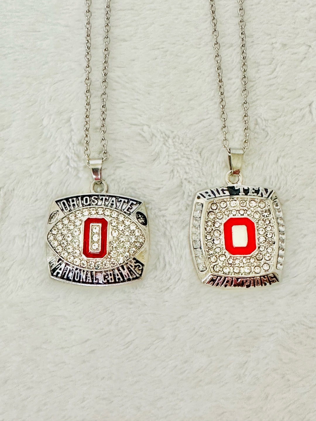 2 Ohio State NCAA Championship Pendant Set: 2002/2010 - EBSports Championship Rings