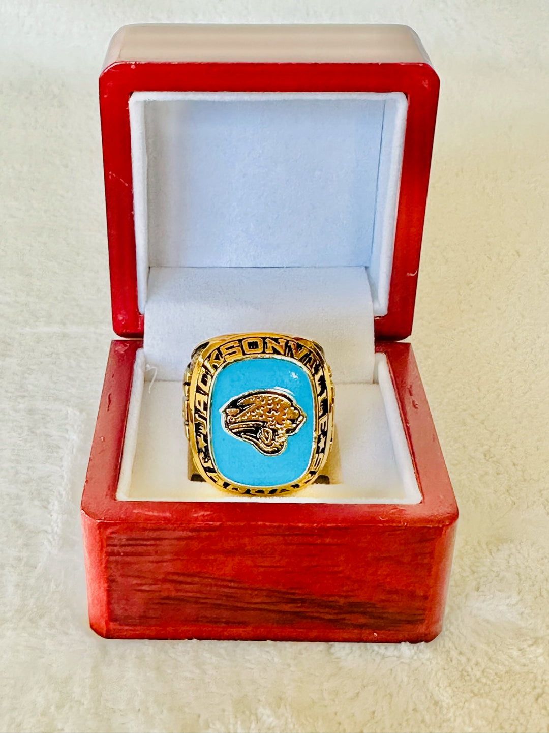 Jacksonville Jaguars Classic Balfour Gold Ring W Box, US SHIP - EBSports Championship Rings