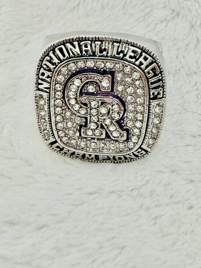 2007 Colorado Rockies National League Championship Ring - EB Sports Championship Rings