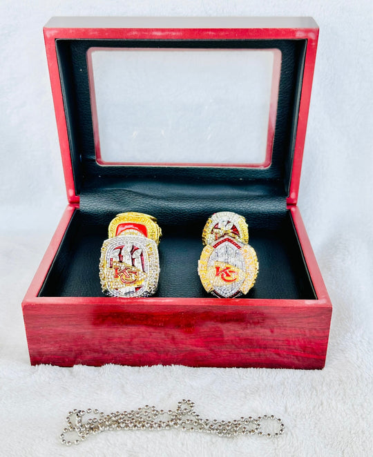 Kansas City Chiefs Ultimate Collection Championship Ring SET W Box,  SHIP