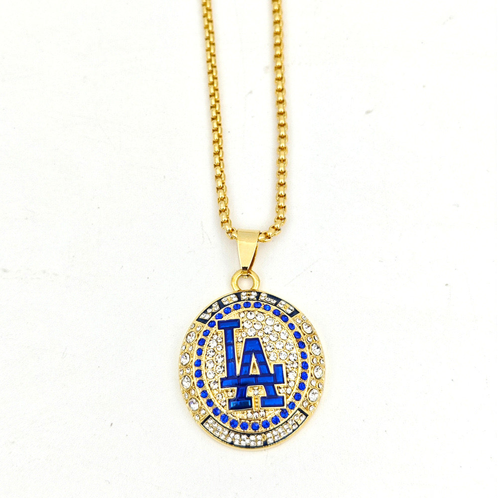 2024 LA Dodgers World Series Championship Pendant Necklace,  US SHIP