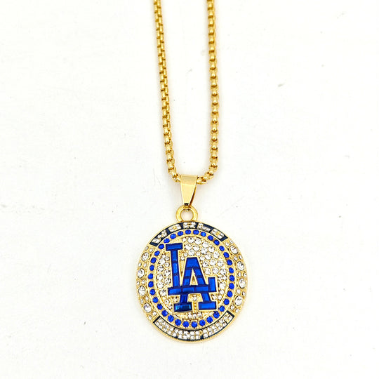 2024 LA Dodgers World Series Championship Pendant Necklace,  US SHIP
