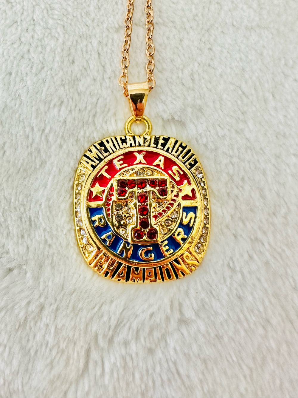 2011 TEXAS RANGERS American League Championship Pendant - EB Sports Championship Rings