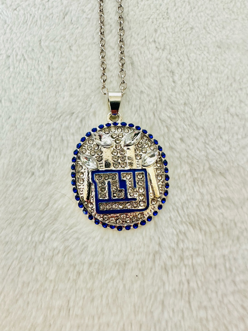 2011 New York Giants Super Bowl Pendant - EB Sports Championship Rings