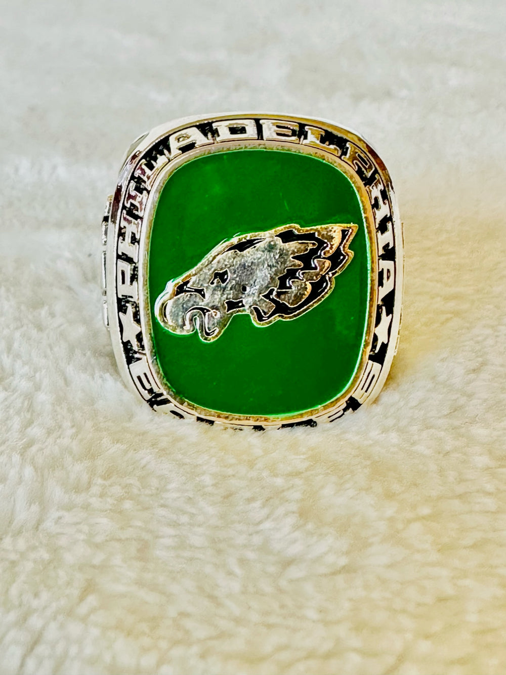 Philadelphia Eagles Classic Balfour Silver Ring W Box, US SHIP NFL - EBSports Championship Rings