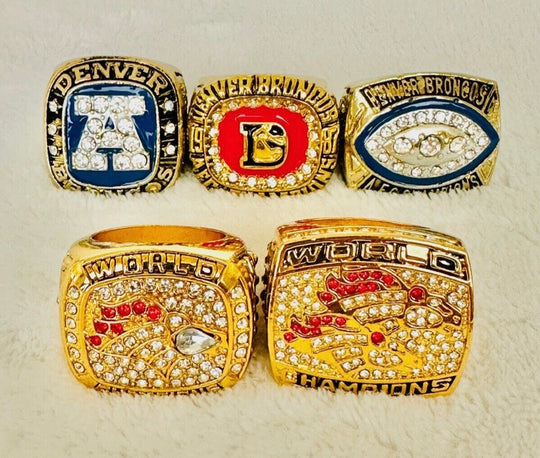 Denver Broncos Elway Championship Ring Set, US SHIP