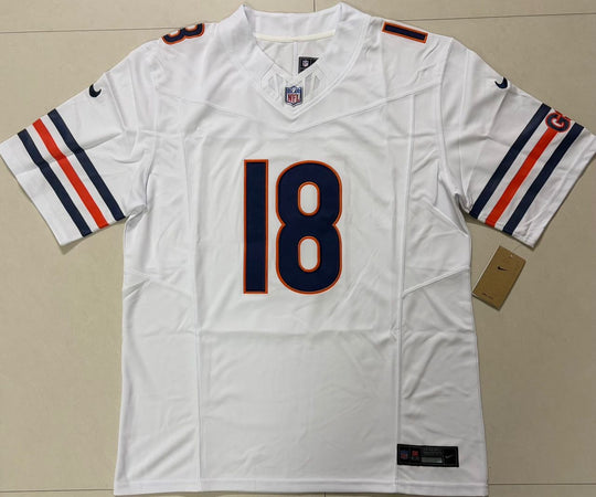 Caleb Williams #18 Chicago Bears White Nike Stitched Jersey, Carry L and XL