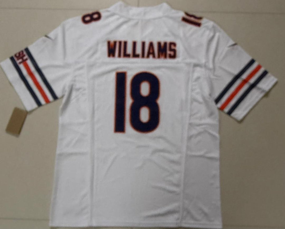 Caleb Williams #18 Chicago Bears White Nike Stitched Jersey, Carry L and XL