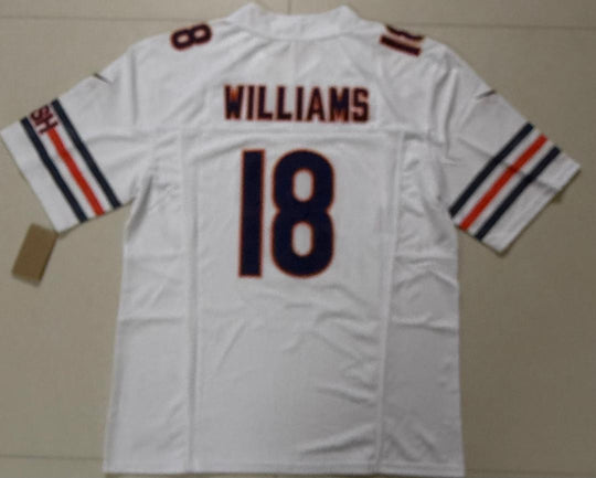 Caleb Williams #18 Chicago Bears White Nike Stitched Jersey, Carry L and XL