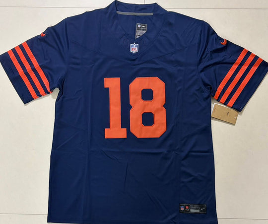 Caleb Williams #18 Chicago Bears Blue Nike Stitched Jersey, Carry L and XL