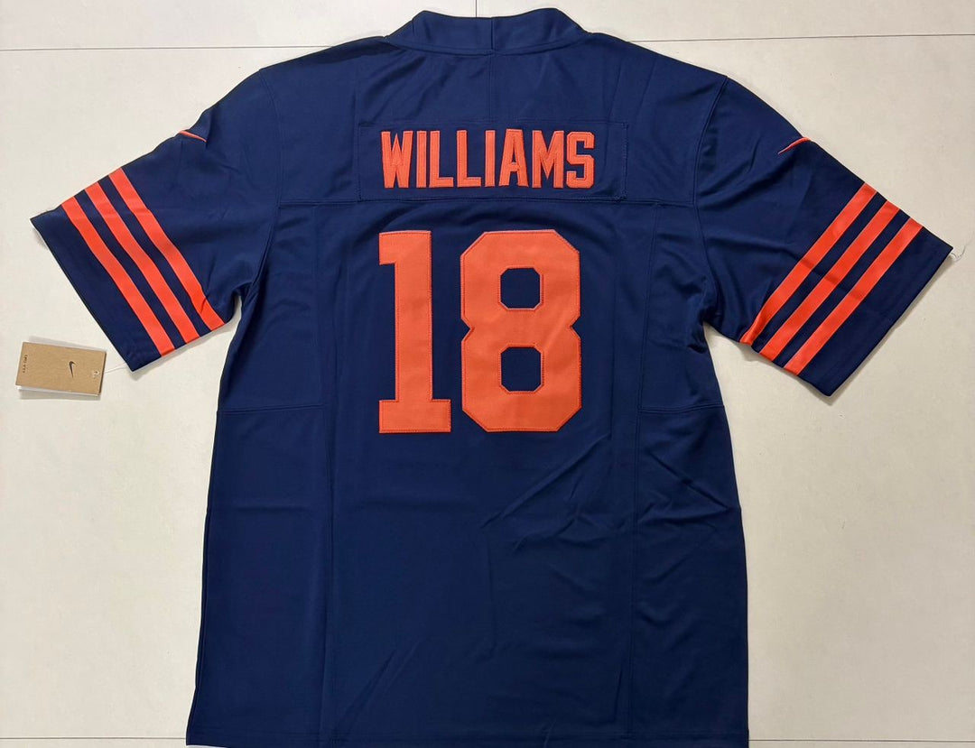Caleb Williams #18 Chicago Bears Blue Nike Stitched Jersey, Carry L and XL