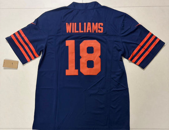 Caleb Williams #18 Chicago Bears Blue Nike Stitched Jersey, Carry L and XL