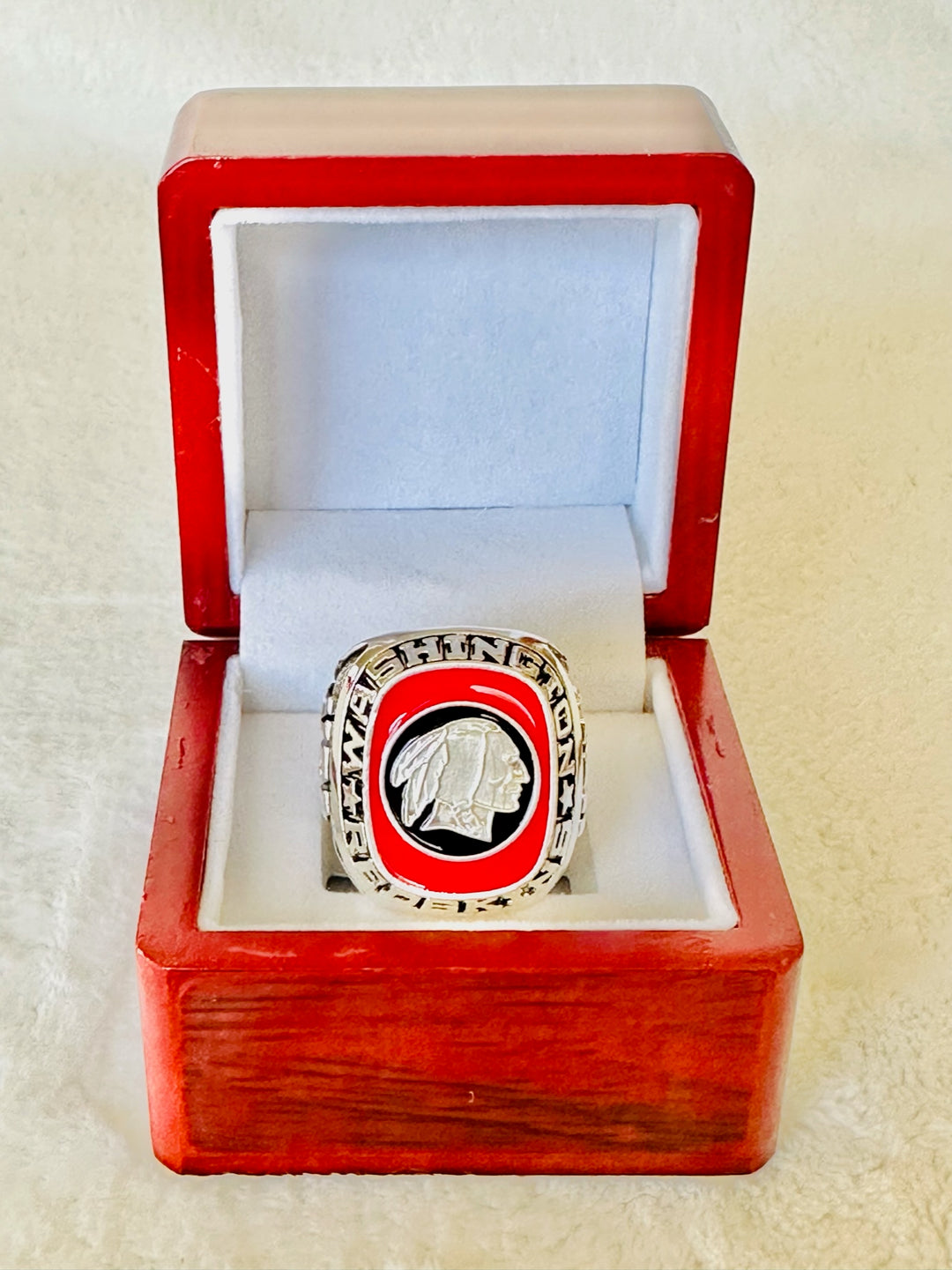 Washington Commanders Classic Balfour Silver Ring W Box, US SHIP - EBSports Championship Rings