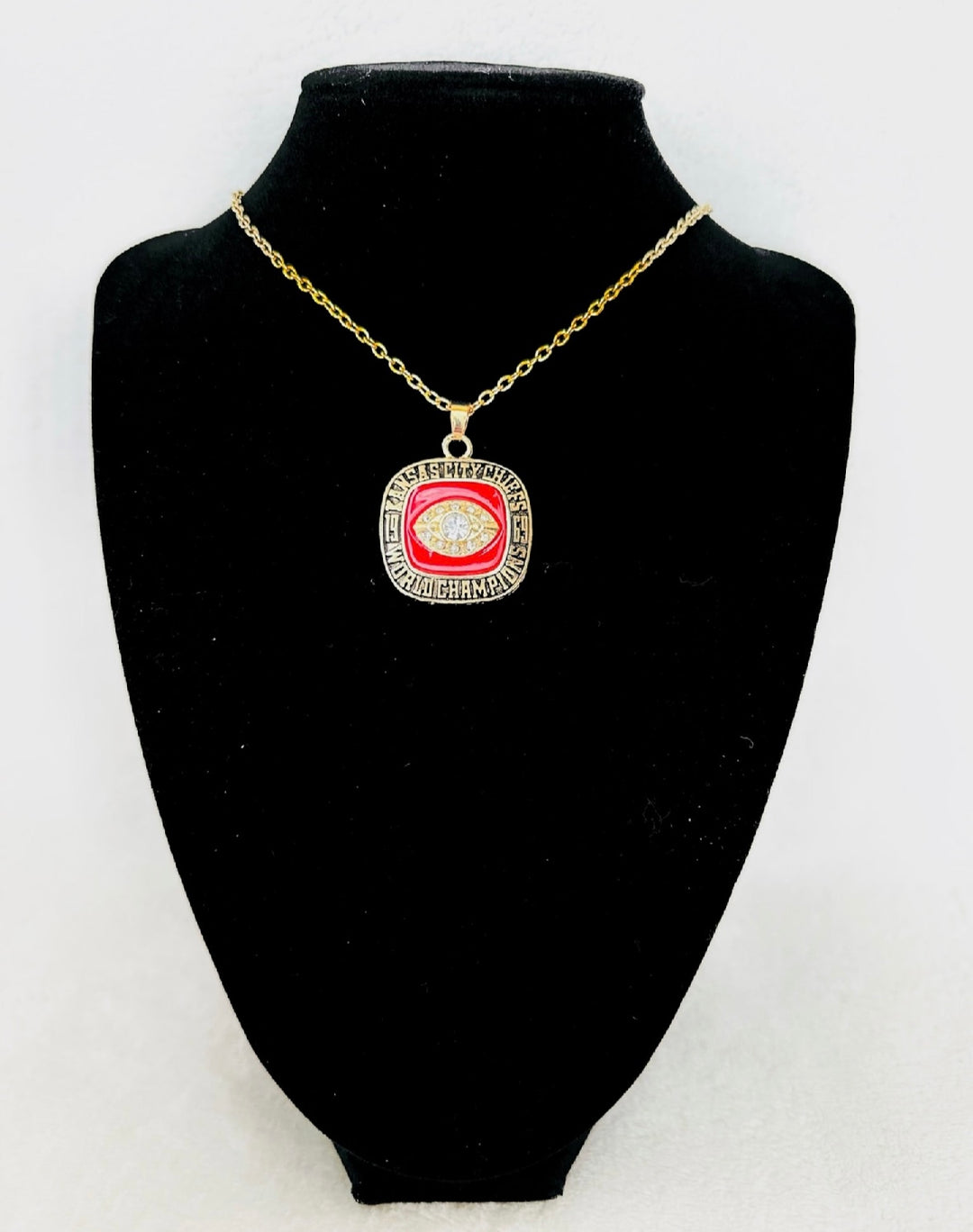 1969 Kansas City Chiefs Super Bowl Championship Pendant W box, US SHIP
