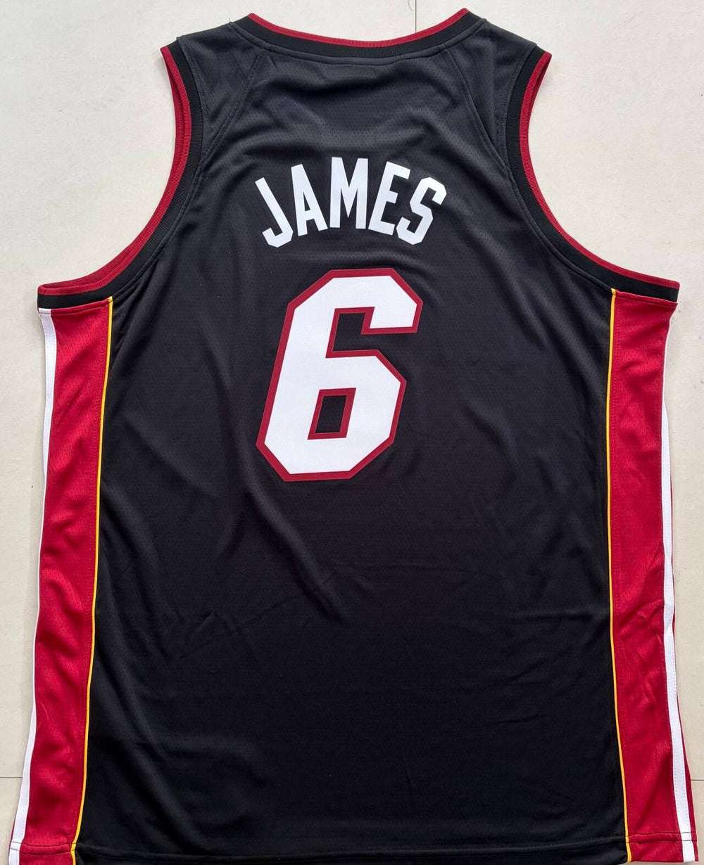 Lebron James # 6 Miami Heat Adidas Stitched Jersey, Carry L and XL Rare
