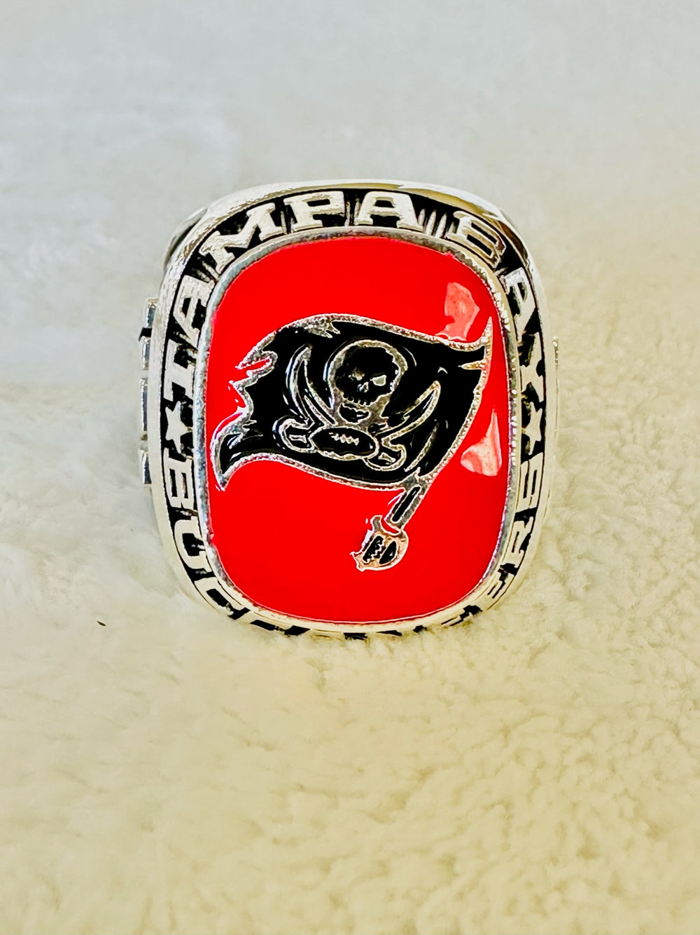 Tampa Bay Buccaneers Classic Balfour Silver Ring W Box - EBSports Championship Rings