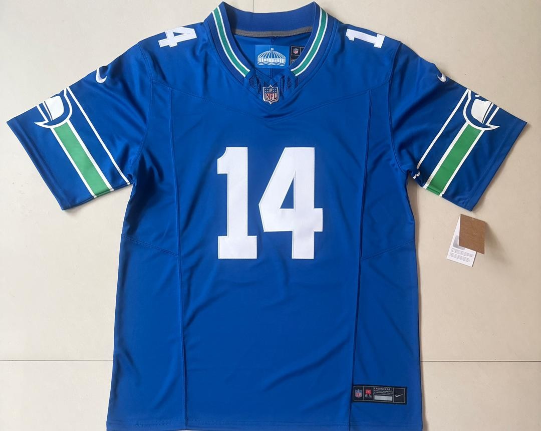 Sam Darnold #14 Seattle Seahawks Nike Authentic Stitched Jersey - EB Sports Championship Rings