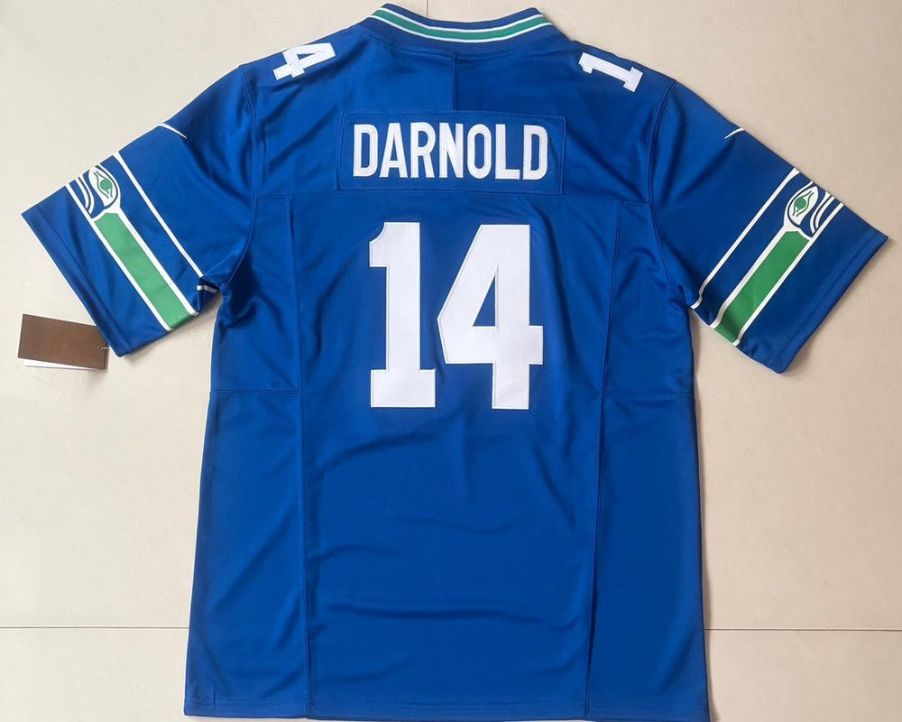Sam Darnold #14 Seattle Seahawks Nike Authentic Stitched Jersey - EB Sports Championship Rings
