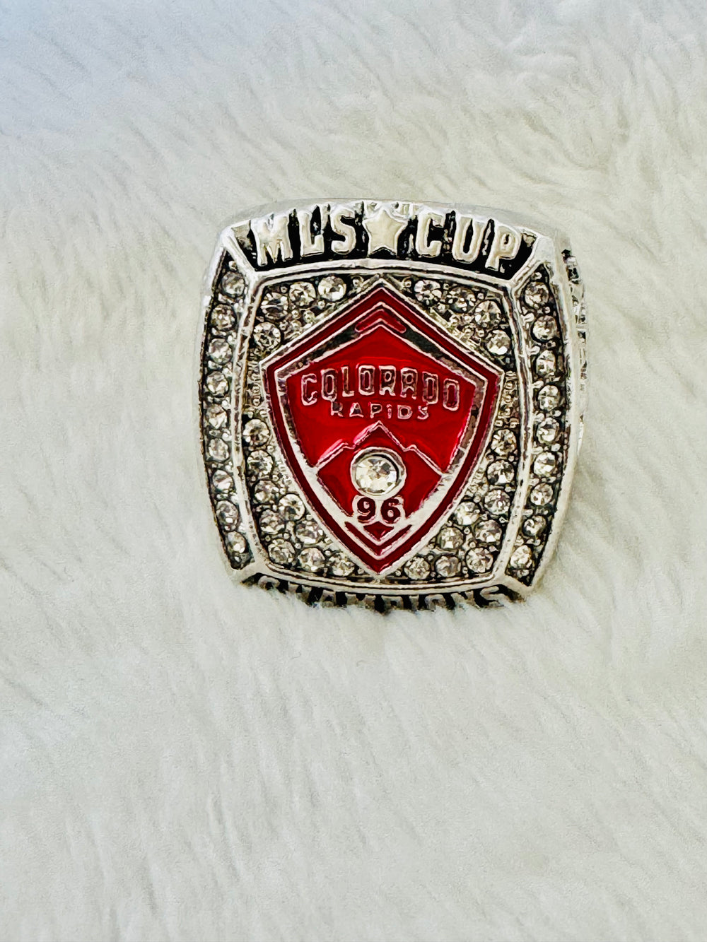 2010 MLS Cup Colorado Rapids Championship Replica Ring with box, Stadium Giveaway - EB Sports Championship Rings