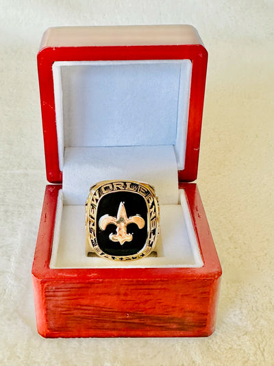 New Orleans Saints Classic Balfour Gold Ring W Box, US SHIP - EBSports Championship Rings