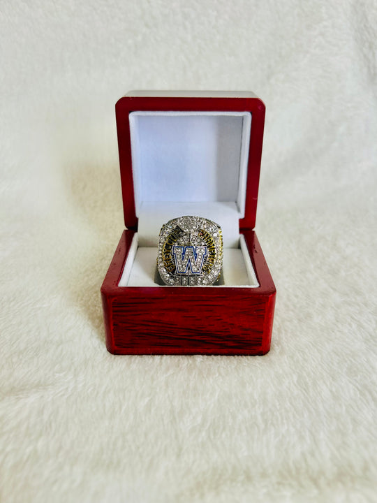 2021 Winnipeg Blue Bombers CFL Grey Cup Championship Ring With Box - EB Sports Championship Rings
