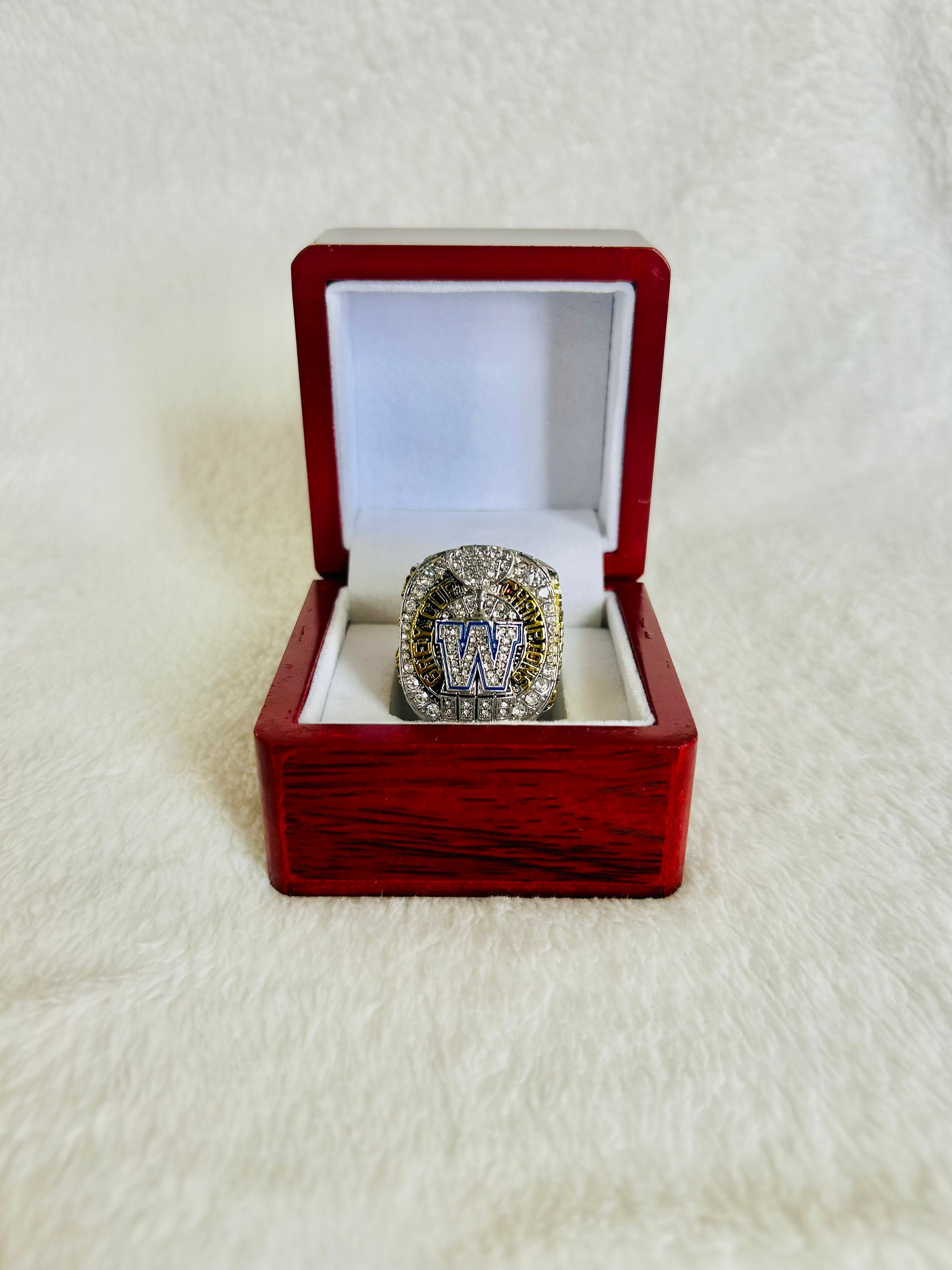 2021 Winnipeg Blue Bombers CFL Grey Cup Championship Ring With Box - EB Sports Championship Rings