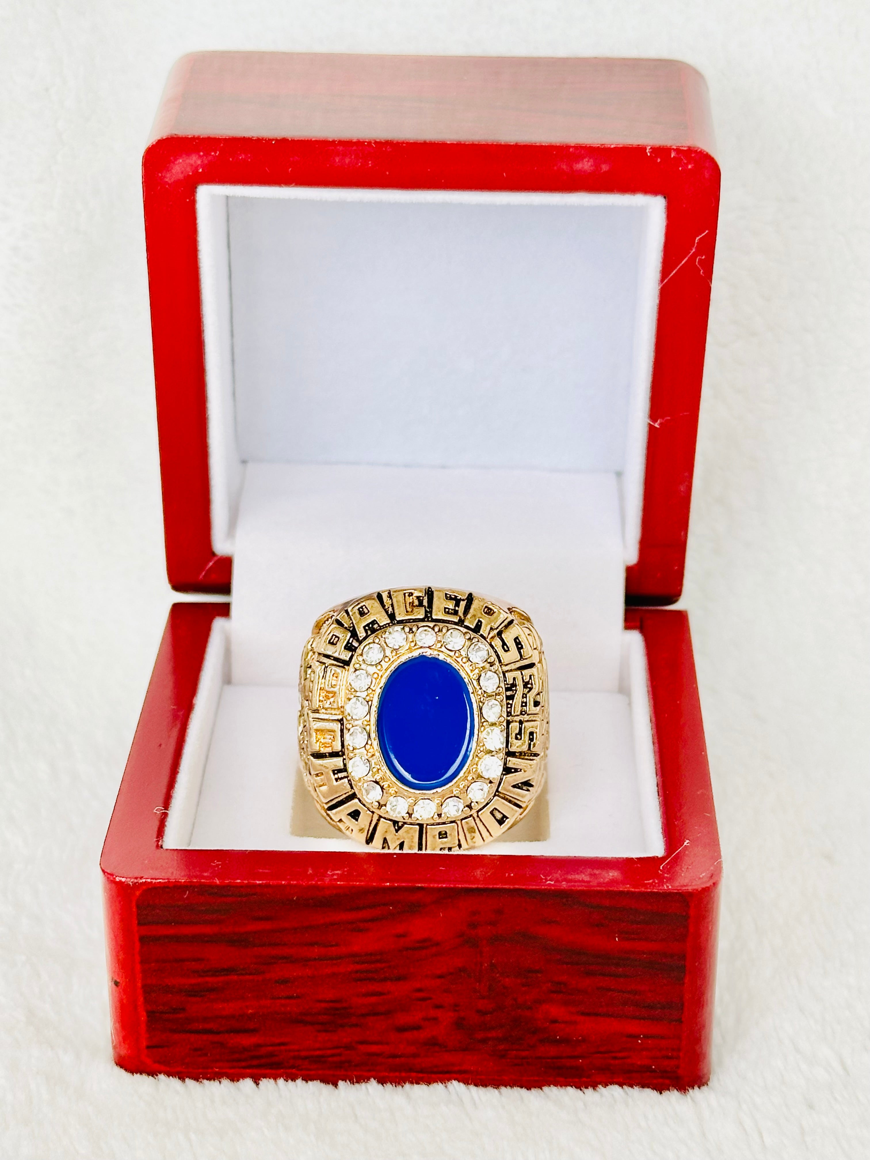 1972 Indiana Pacers ABA World Championship Replica Ring with box, US SHIP - EB Sports Championship Rings