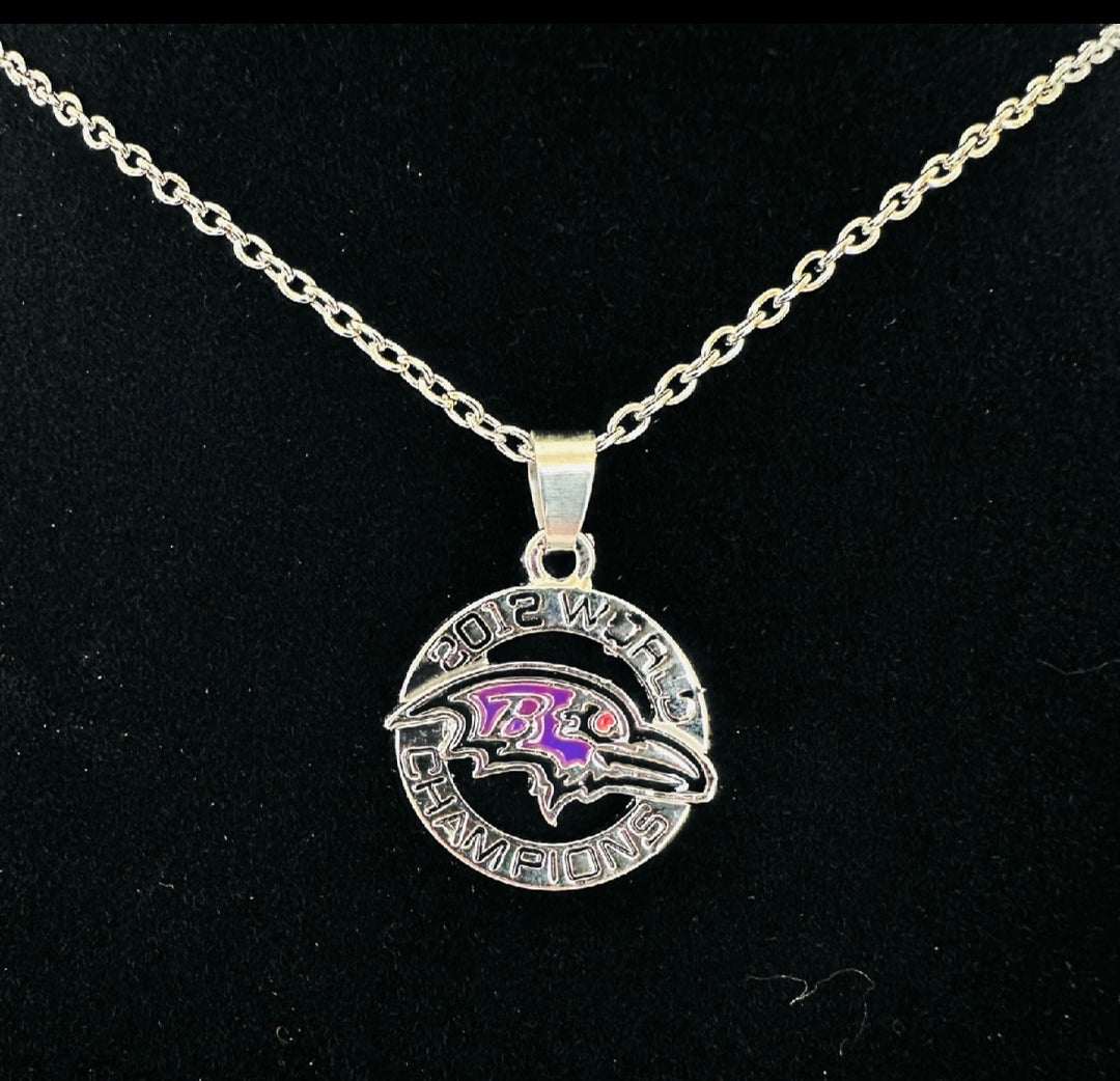 Baltimore Ravens Super Bowl Pendant, US Ship NFL 2012