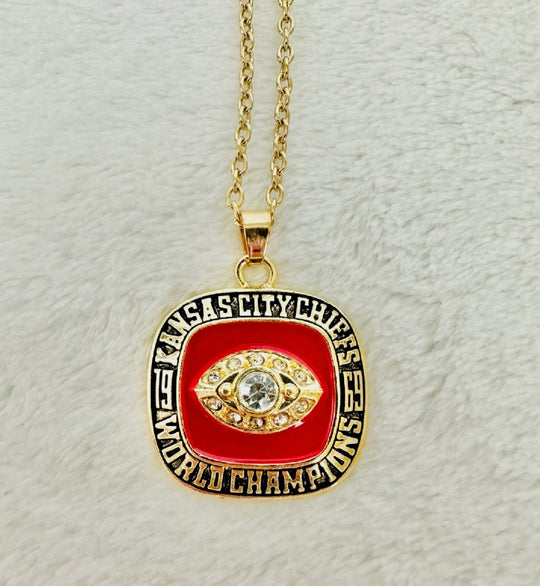 1969 Kansas City Chiefs Super Bowl Championship Pendant W box, US SHIP