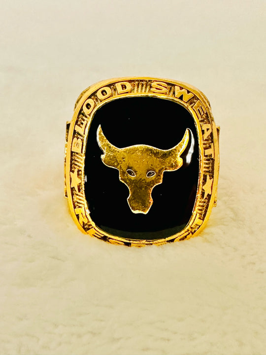 Project Rock Collectible Ring W Box, Blood, Sweat and Respect - EBSports Championship Rings