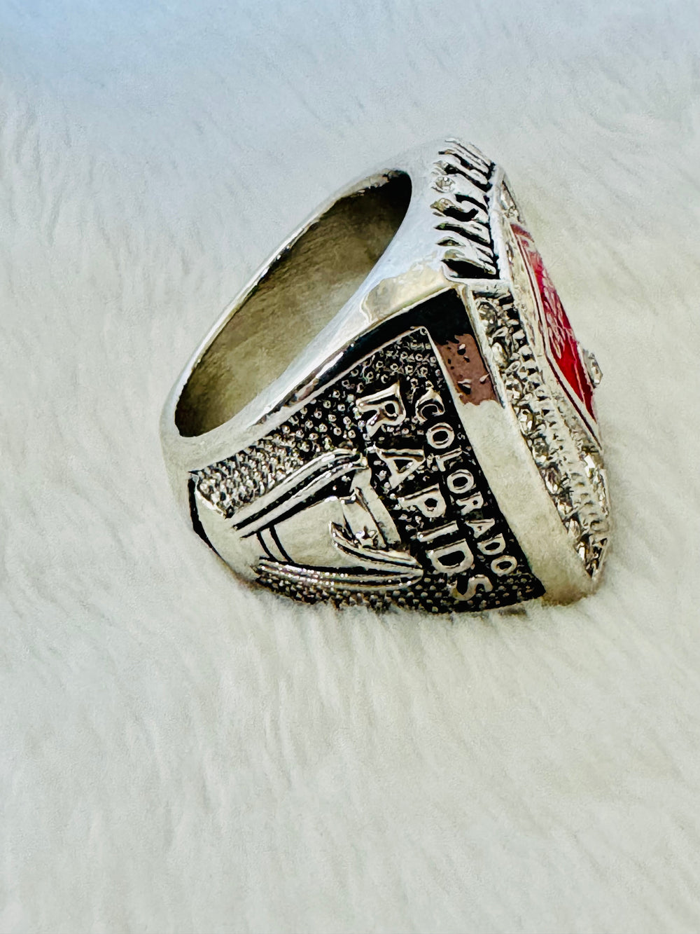 2010 MLS Cup Colorado Rapids Championship Replica Ring with box, Stadium Giveaway - EB Sports Championship Rings