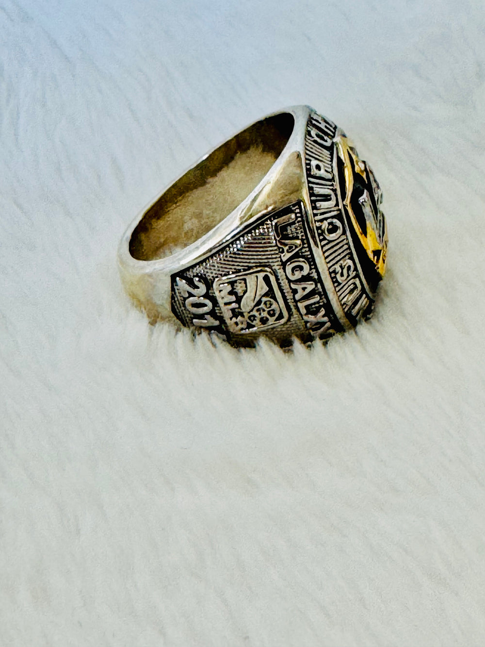 2011 MLS Cup LA Galaxy Championship Replica Ring Stadium Giveaway - EB Sports Championship Rings