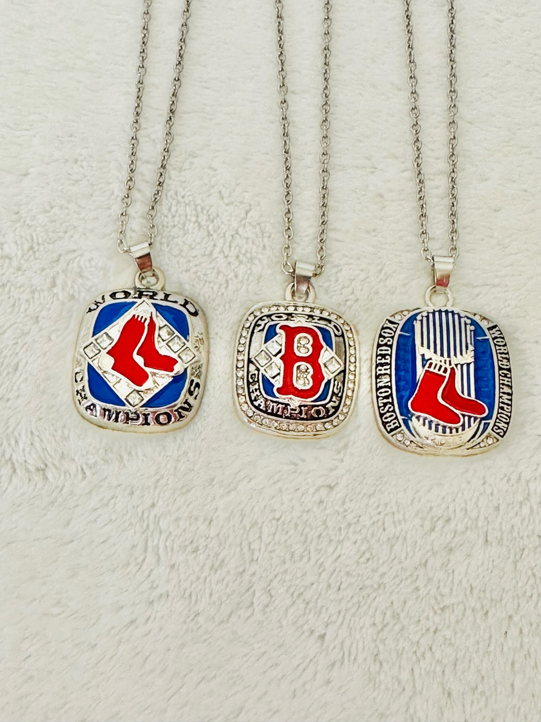 3 PCS Red Sox World Series Championship Pendant Set - EBSports Championship Rings