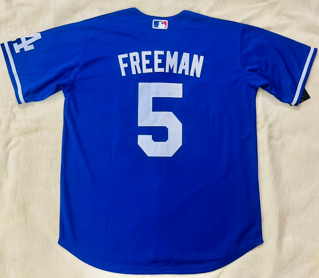 Freddie Feeman #5 LA Dodgers Stitched Jersey, Carry L and XL