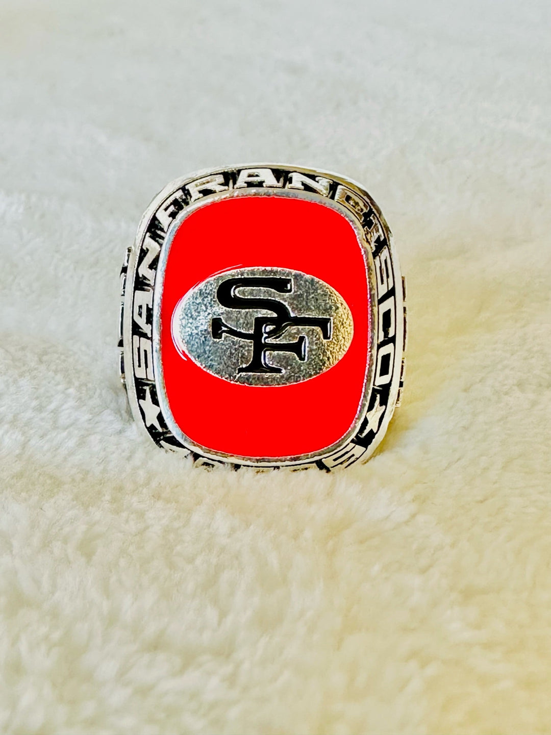 San Francisco 49ers Classic Balfour Silver Ring - EBSports Championship Rings