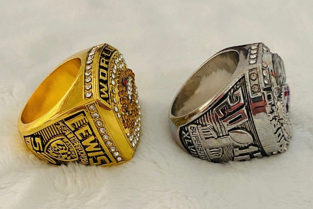 2 PCS Baltimore Ravens Super Bowl Ring SET, US Ship NFL 2000/2012