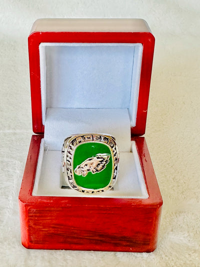 Philadelphia Eagles Classic Balfour Silver Ring W Box, US SHIP NFL - EBSports Championship Rings