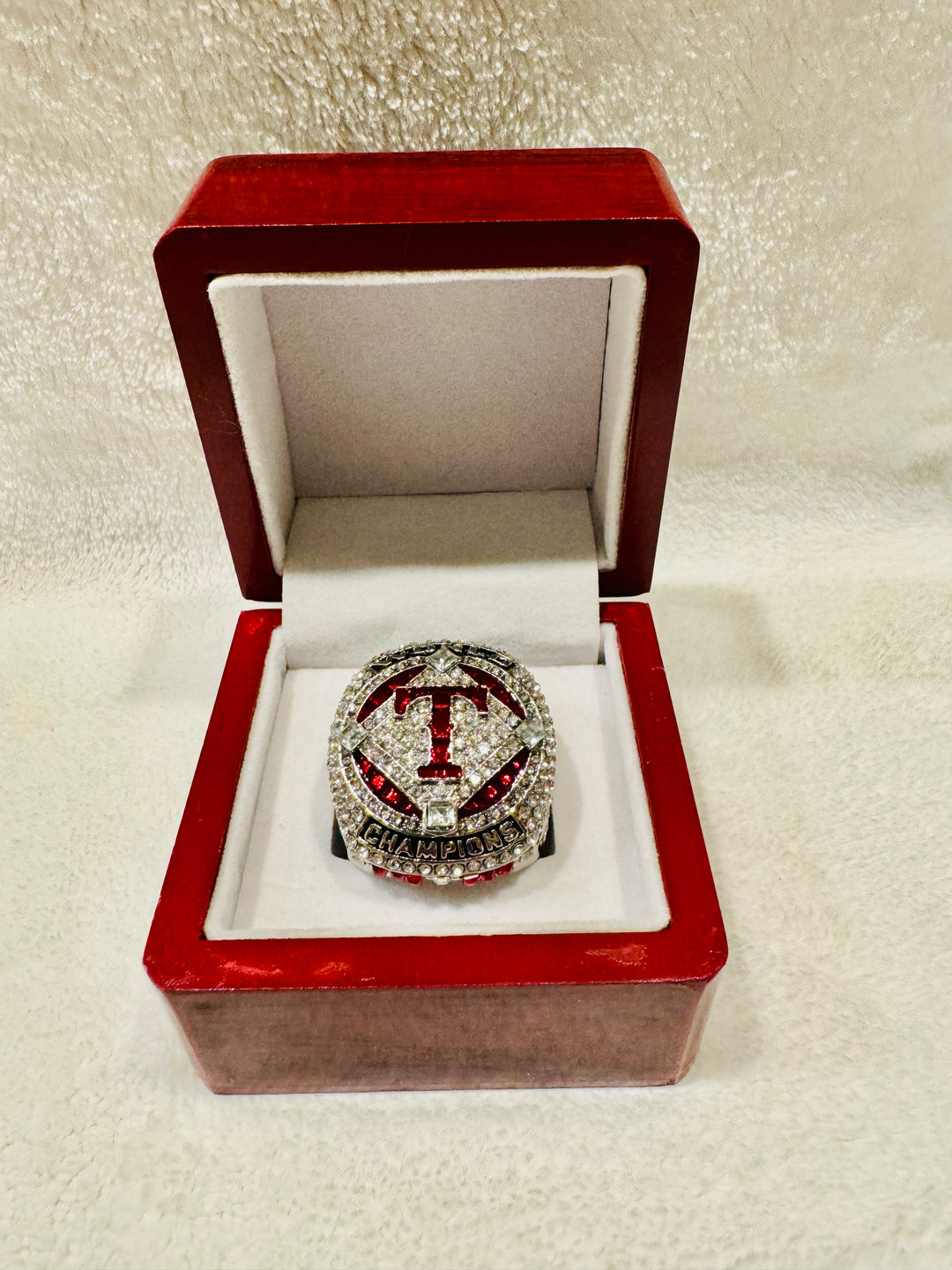 2023 TEXAS RANGERS World Series Championship RING W Box - EB Sports Championship Rings