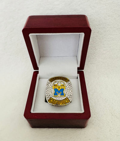 2022 Michigan Wolverines Replica Big Ten Championship Ring 24k, With Box - EB Sports Championship Rings