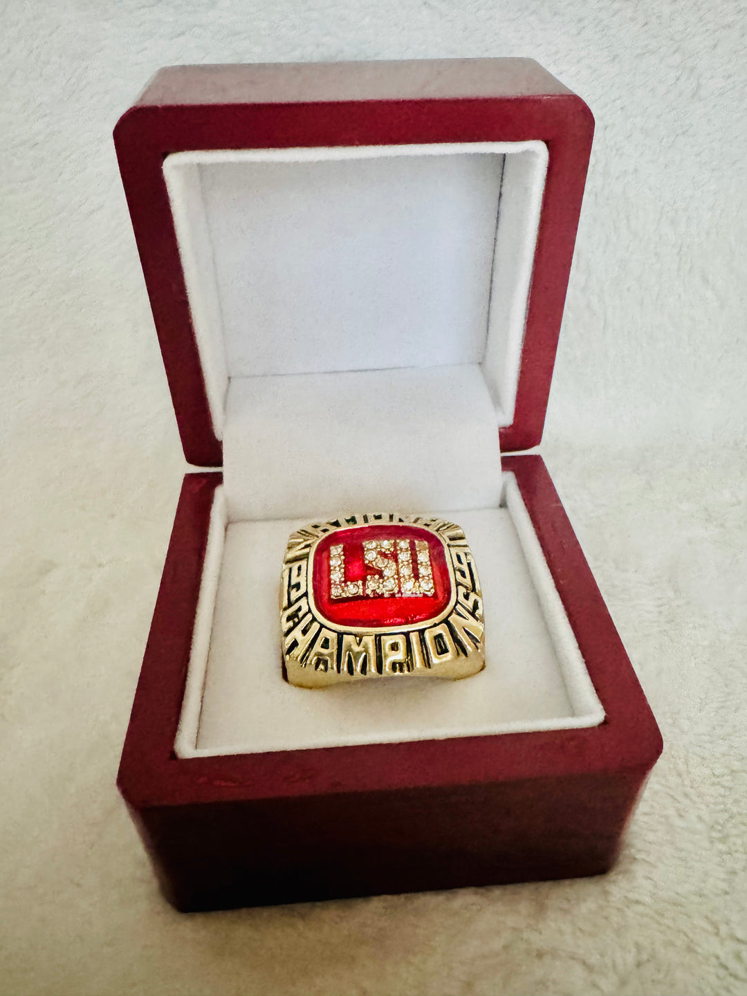 1991 LSU Tigers College World Series Championship Ring W Box, US SHIP - EB Sports Championship Rings