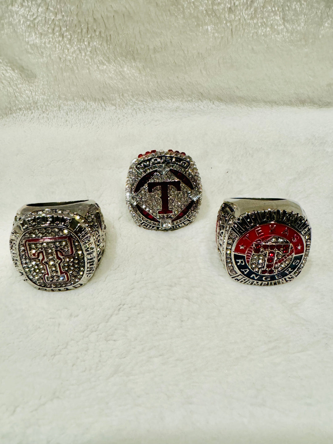 TEXAS RANGERS Championship RING Set 2010/2011/2023 - EB Sports Championship Rings