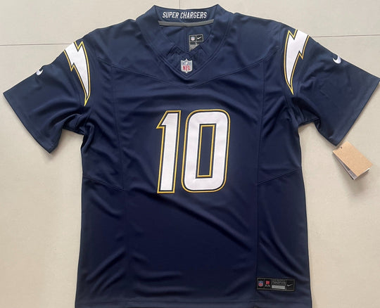 Justin Herbert #10 LA Chargers Dark Blue Stitched Jersey, Carry L and XL