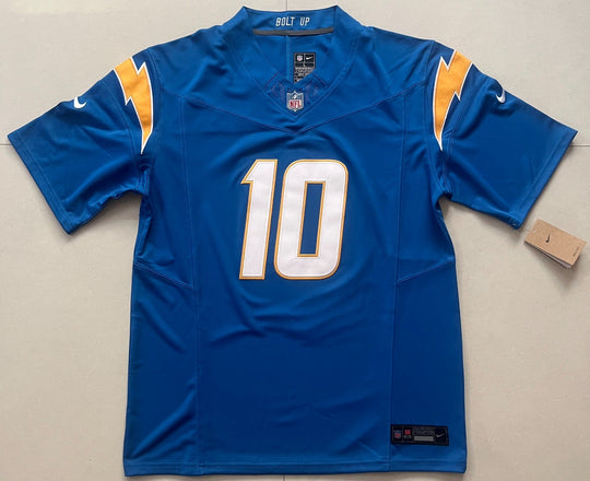 Justin Herbert #10 LA Chargers Light Blue Stitched Jersey, Carry L and XL