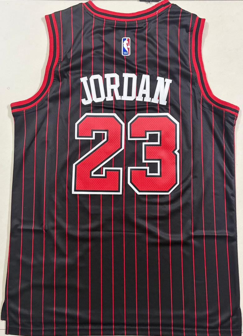 Michael Jordan #23 Chicago Bulls Nike Classic Striped Stitched Jersey, Carry L and XL