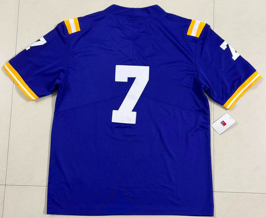 LSU Tigers # 7 Nike Stitched Jersey, Carry L and XL