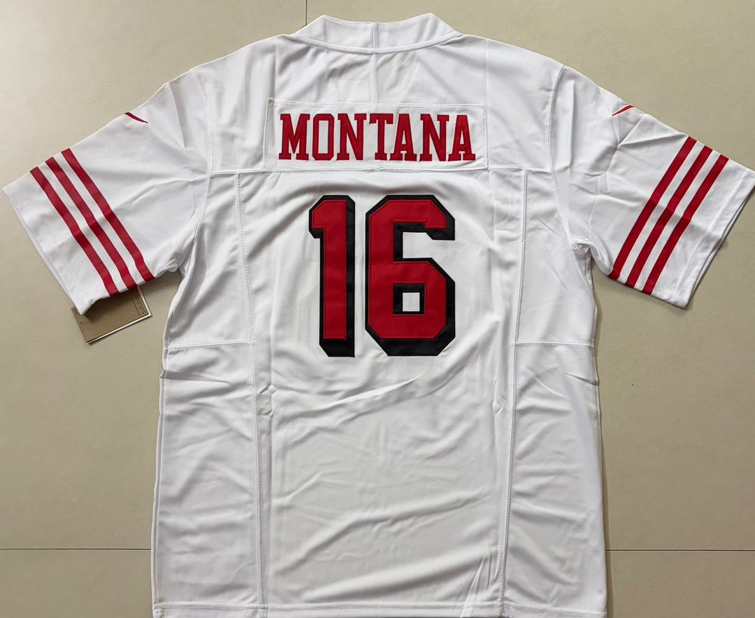 Joe Montana San Francisco 49ers Nike Stitched White Jersey, Carry L and XL